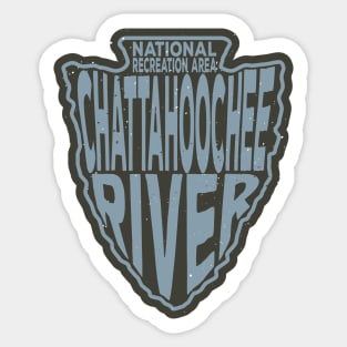 Chattahoochee River National Recreation Area name arrowhead Sticker